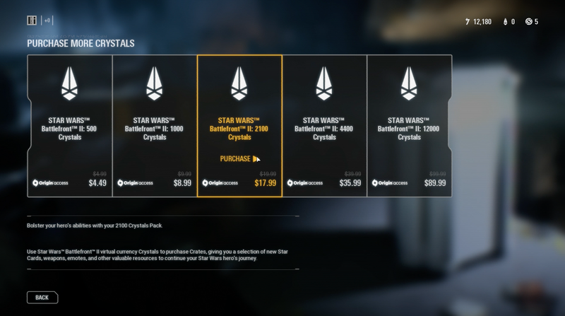 Prices for loot boxes as of yesterday. It takes far less crystals than credits to open a new new box.